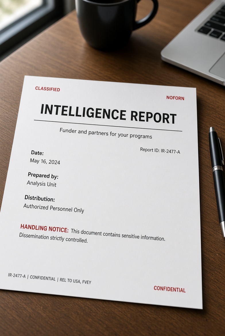 A GrantSignalAI intelligence report showing funder detail and match rationale